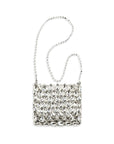 Self-Portrait Silver Polyester Shoulder Bag