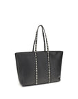 Valentino Garavani Black Calf Leather Bos Taurus Shoulder Bag