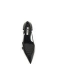 Prada Black Goatskin High Heel Pumps