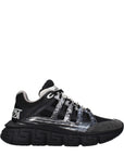 Versace Black Fabric Athletic Sneakers