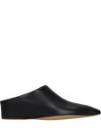 Jil Sander Black Leather Slippers