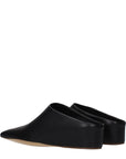 Jil Sander Black Leather Slippers