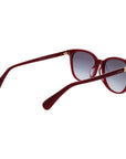 Max Mara Burgundy Acetate Sunglasses