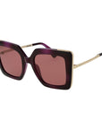 Max Mara Purple Plastic Sunglasses
