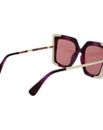 Max Mara Purple Plastic Sunglasses