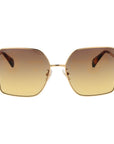 Max Mara Gold Metal Sunglasses