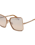 Max Mara Brown Metal Sunglasses