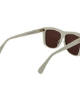 Max Mara White Acetate Sunglasses