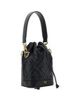 Fendi Black Calf Leather Bos Taurus Backet Bag