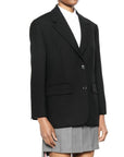 Prada Black Virgin Wool Blazer