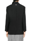 Prada Black Virgin Wool Blazer
