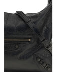 Balenciaga Black Lamb Ovis Aries Aries Shoulder Bag
