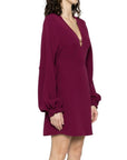 Fendi Purple Silk Casual Dress