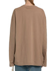 Prada Brown Cotton Long Sleeve T-Shirt