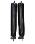 The Attico Black Leather High Heel Boots