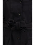 Ganni Black Cotton Casual Dress