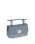 Valentino Garavani Blue Viscose Shoulder Bag