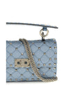 Valentino Garavani Blue Viscose Shoulder Bag