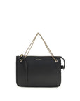 Etro Black Calf Leather Bos Taurus Clutch Bag