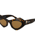 Emilio Pucci Brown Plastic Sunglasses