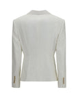 Dolce & Gabbana White Cotton Blazer