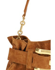 Balmain Beige Calf Leather Bos Taurus Shoulder Bag