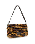 Staud Brown Wood Shoulder Bag