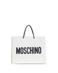 Moschino White Calf Leather Bos Taurus Shoulder Bag