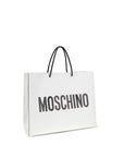 Moschino White Calf Leather Bos Taurus Shoulder Bag