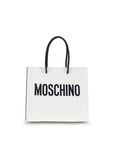 Moschino White Calf Leather Bos Taurus Handbag