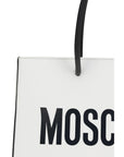 Moschino White Calf Leather Bos Taurus Handbag
