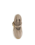 Balmain Beige Lamb Ovis Aries Aries Ballet Flats
