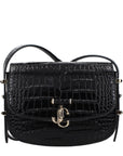 Jimmy Choo Black Leather Crossbody Bag