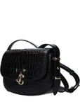 Jimmy Choo Black Leather Crossbody Bag