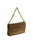 Gucci Brown Suede Leather Handbag