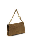 Gucci Brown Suede Leather Handbag