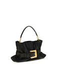 Balmain Black Calf Leather Bos Taurus Shoulder Bag