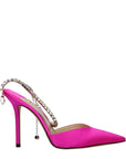 Jimmy Choo Pink Satin Stiletto Heel Sandals