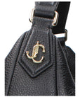 Jimmy Choo Black Leather Shoulder Bag