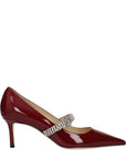 Jimmy Choo Red Leather High Heel Pumps
