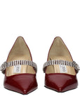Jimmy Choo Red Leather High Heel Pumps