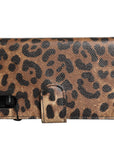 Dolce & Gabbana Flip Cover Brown Leopard Crystal iPhone X - XS Case