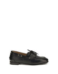 Bally Black Calf Leather Bos Taurus Slip-On Loafers