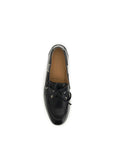 Bally Black Calf Leather Bos Taurus Slip-On Loafers