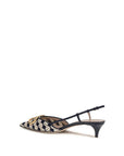 Valentino Garavani Multicolor Goatskin Mid Heel Pumps