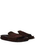 Jacquemus Brown Leather Slippers