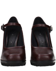 Max Mara Brown Leather High Heel Pumps