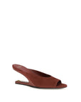 Balmain Bordeaux Goatskin Mules