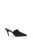 Amina Muaddi Black Silk Sandals