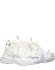 Versace White Fabric Sneakers